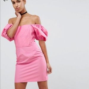 Beautiful barby dress with puff sleeves